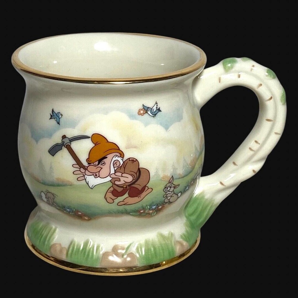 Lenox Sneezy” Mug Snow White and the Seven Dwarfs Fine Porcelain Disney Mug